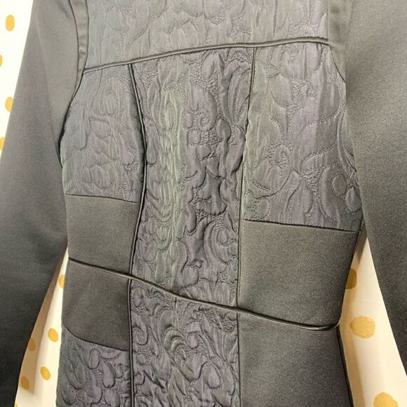 𝅺tibi Iridescent Jacquard Neoprene Dress Black 0 - Picture 2 of 6